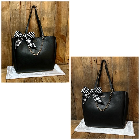 Kate Spade. 5 Piece. Carlyle Tote & Free Crossbody, Bag Charm, Dust Bag & Scarf. - Picture 5 of 16
